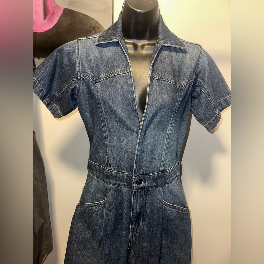 Free People Denim Jumpsuit - Picture 3 of 9